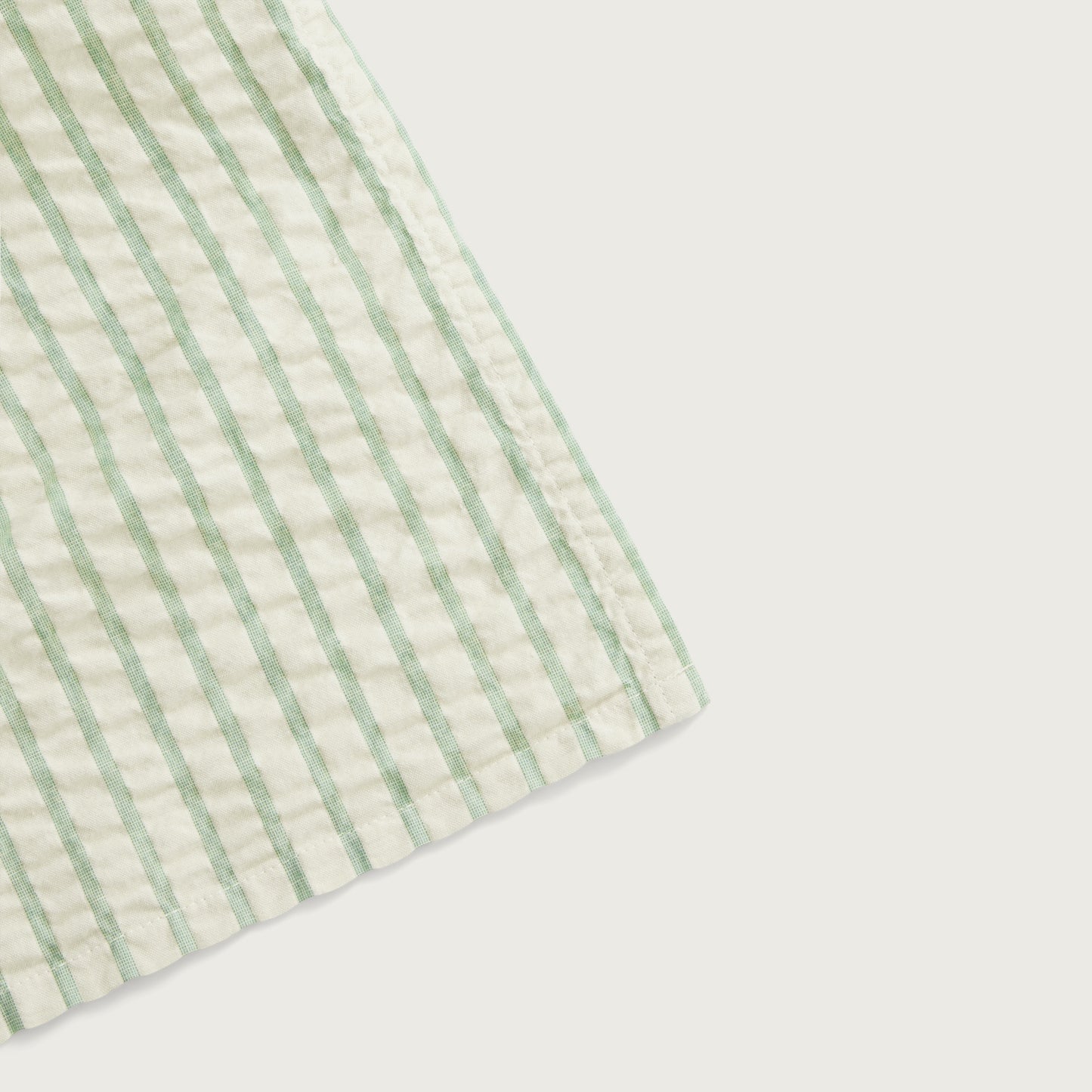 Seersucker Swaddle Blanket - Stripe Emerald