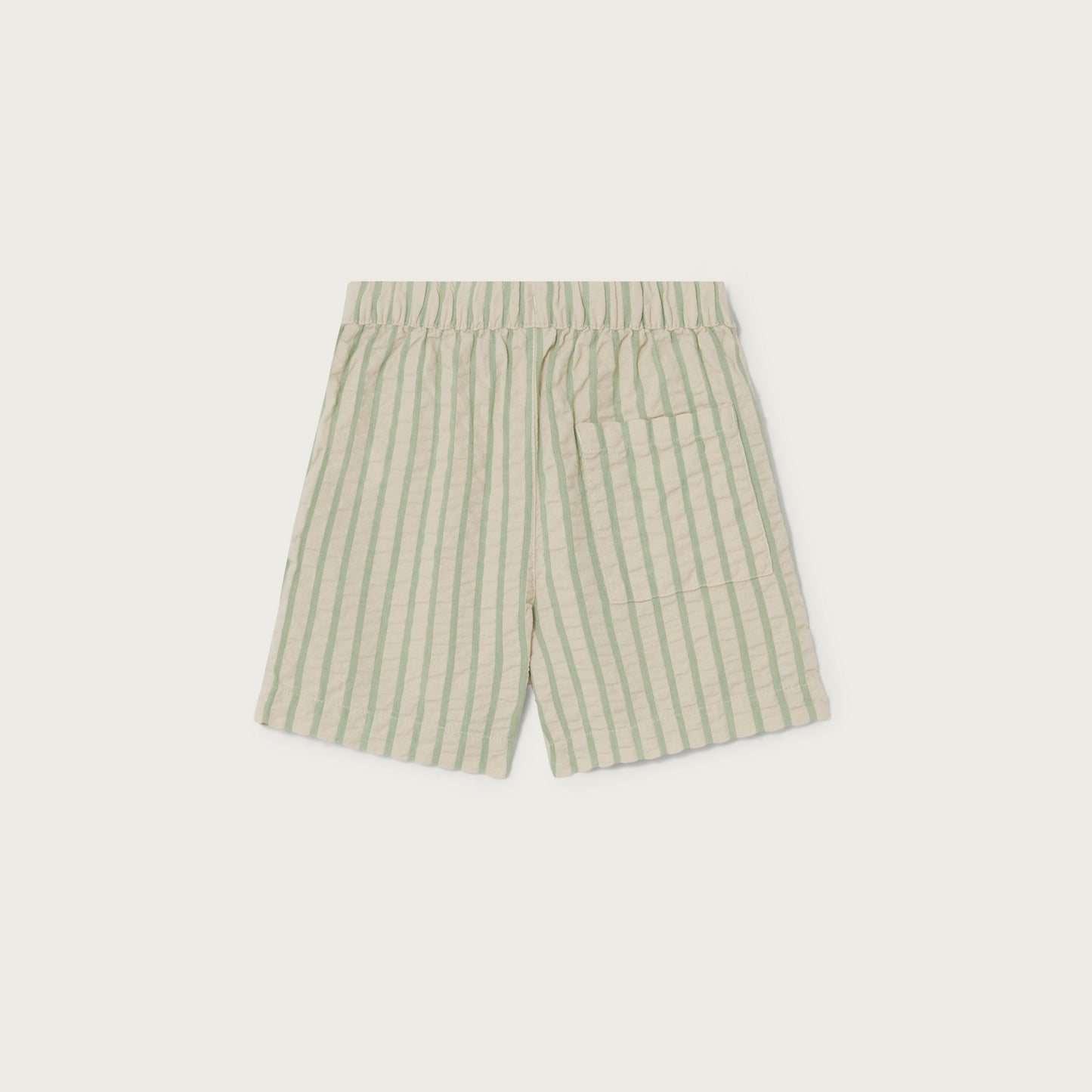 Seersucker Shorts - Stripe Emerald